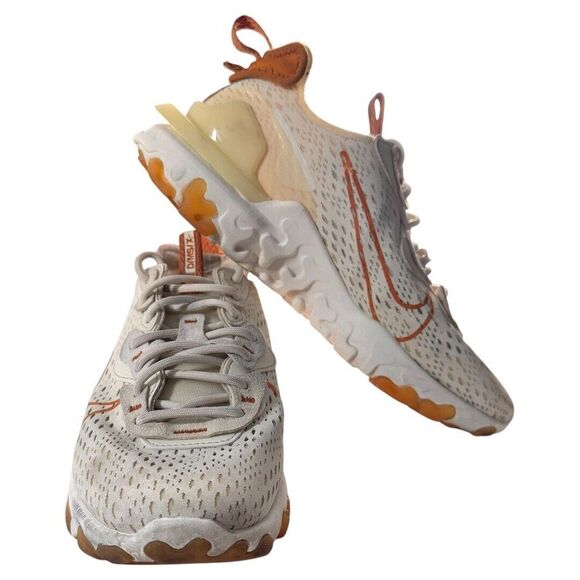 Nike size 8 React Vision Pale‎ Ivory Monarch Women's CI7523-103 - Picture 3 of 7